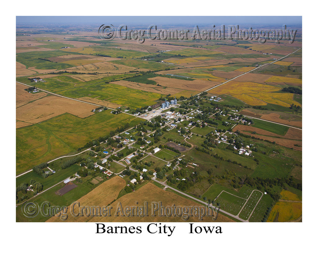 Aerial Photo of Barnes City Iowa
