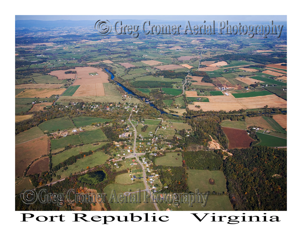 Aerial Photo of Port Republic, Virginia