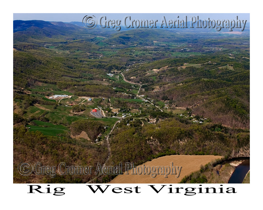 Aerial Photo of Rig, West Virginia