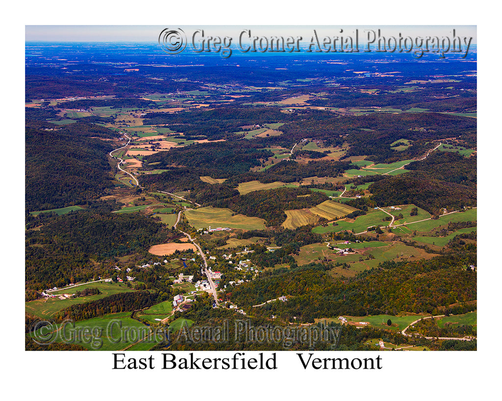 Aerial Photo of East Bakersfield, Vermont