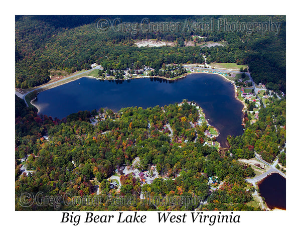 Aerial Photo of Big Bear Lake - Hazelton, West Virginia