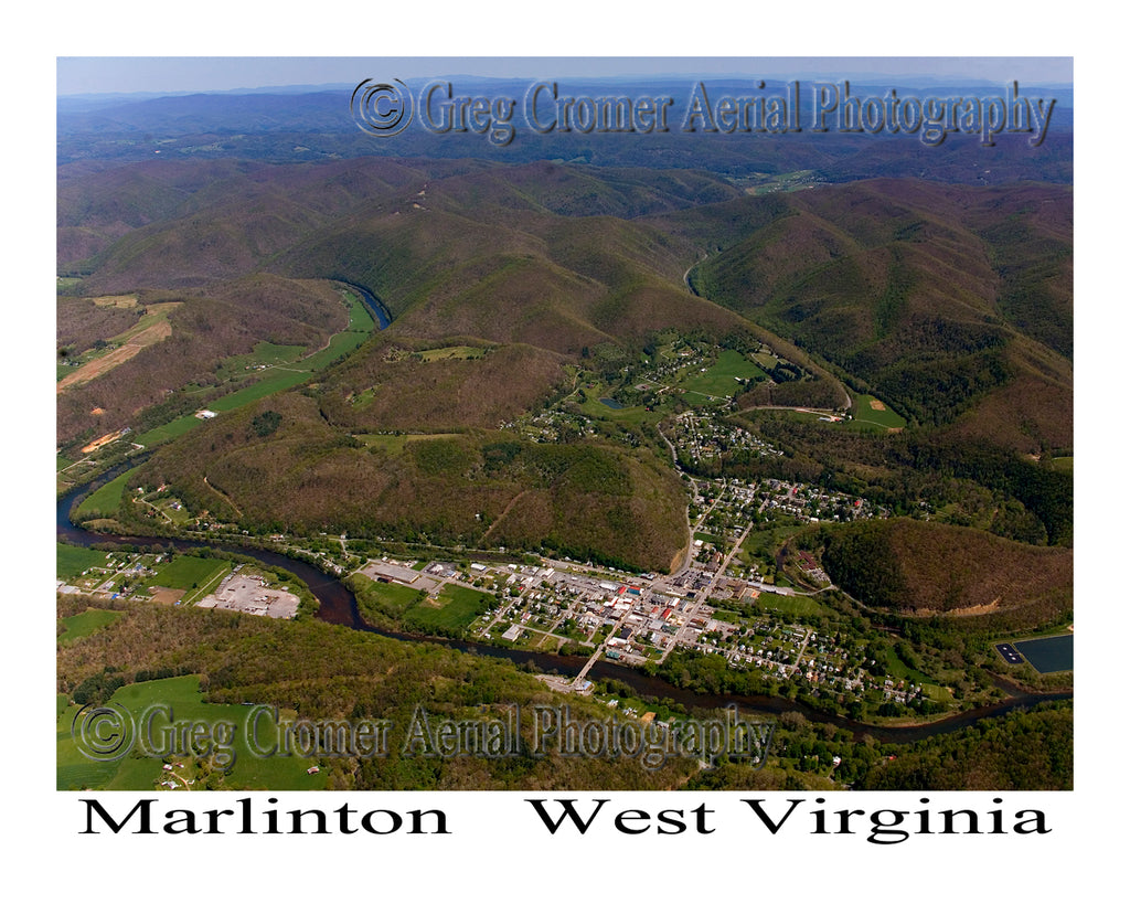 Aerial Photo of Marlinton, West Virginia