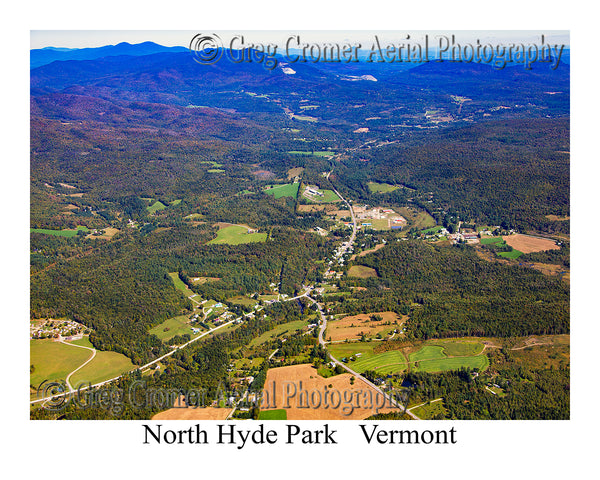 Aerial Photo of North Hyde Park, Vermont