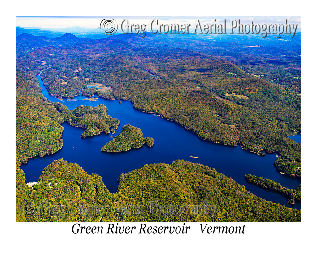 Aerial Photo of Green River Reservoir, Vermont