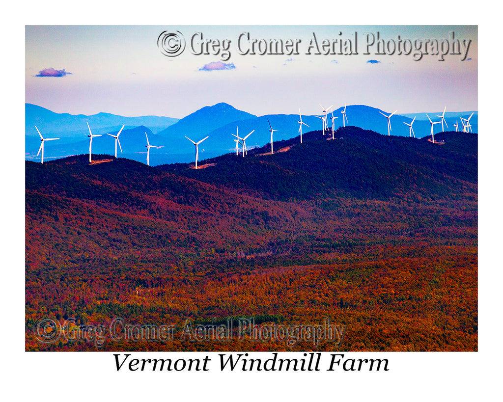 Aerial Photo of Windmill Farm, Vermont