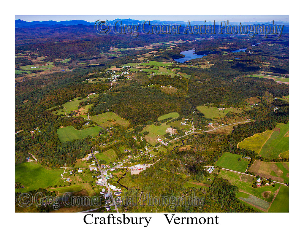 Aerial Photo of Craftsbury, Vermont