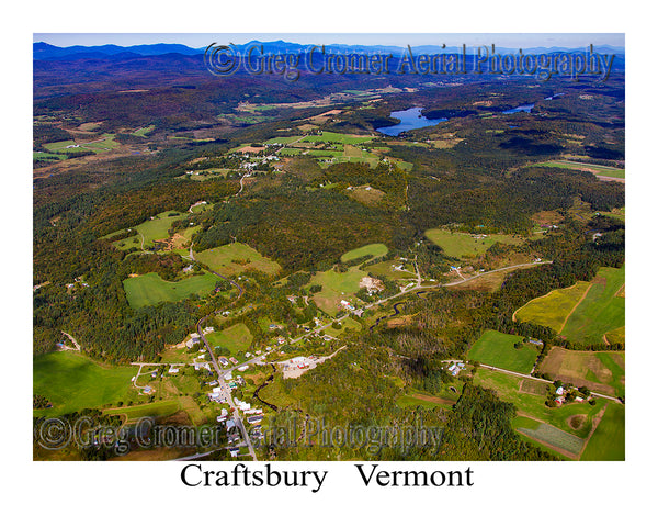 Aerial Photo of Craftsbury, Vermont