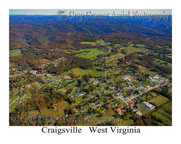 Aerial Photo of Craigsville, West Virginia