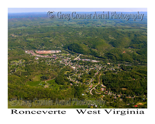 Aerial Photo of Ronceverte, West Virginia