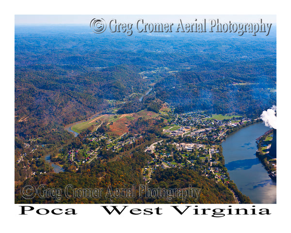 Aerial Photo of Poca, West Virginia