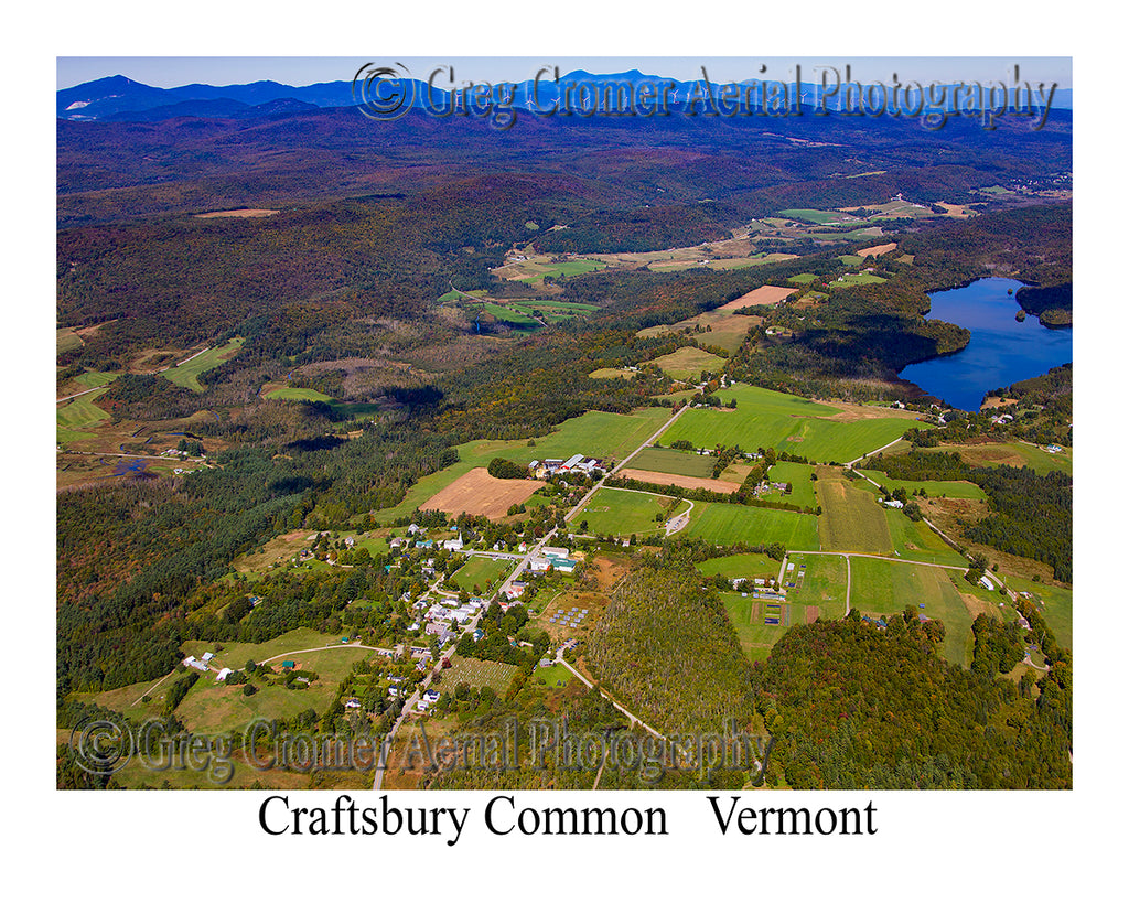Aerial Photo of Craftsbury Common, Vermont
