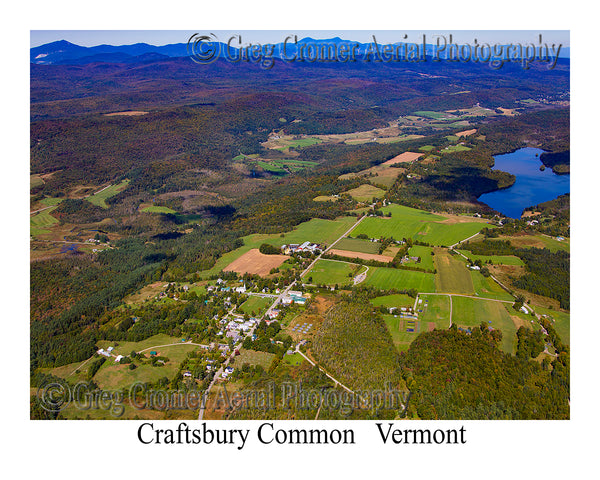 Aerial Photo of Craftsbury Common, Vermont