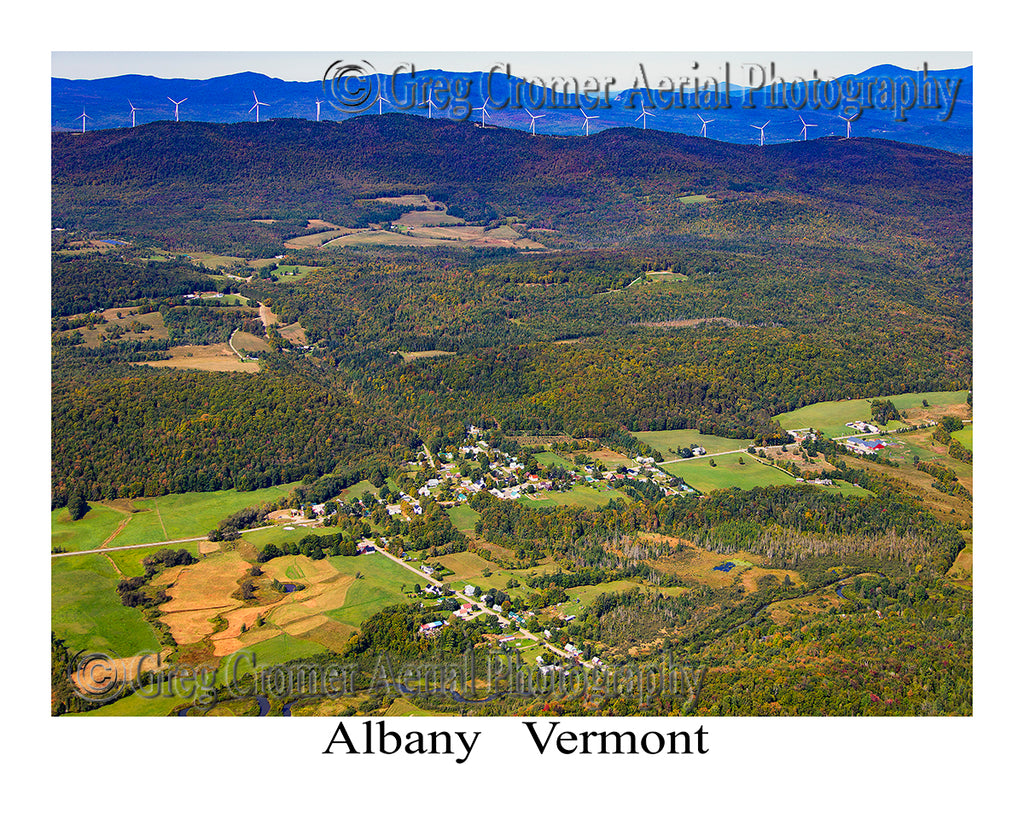 Aerial Photo of Albany, Vermont
