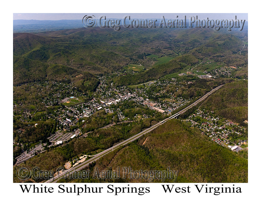 Aerial Photo of White Sulphur Springs, West Virginia
