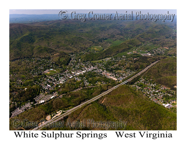 Aerial Photo of White Sulphur Springs, West Virginia