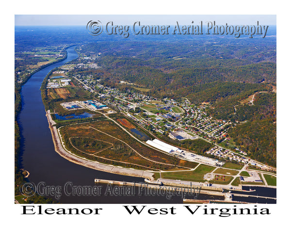 Aerial Photo of Eleanor, West Virginia