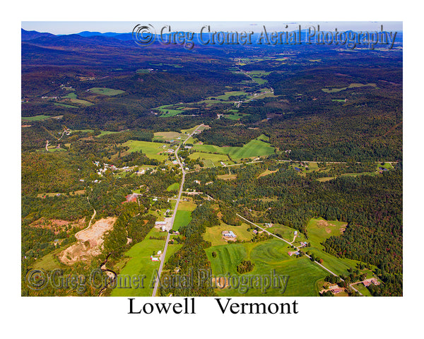 Aerial Photo of Lowell, Vermont