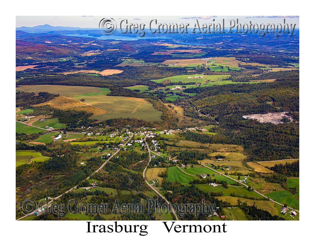 Aerial Photo of Irasburg, Vermont