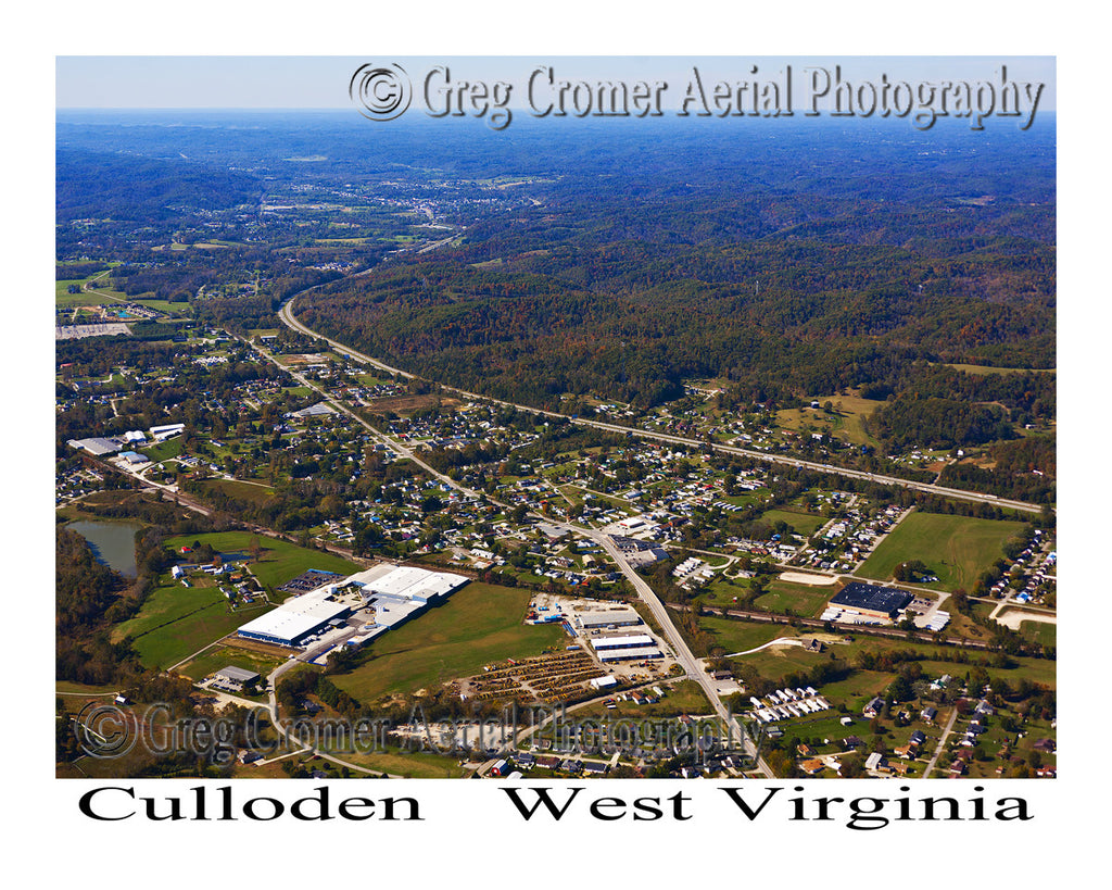 Aerial Photo of Culloden, West Virginia