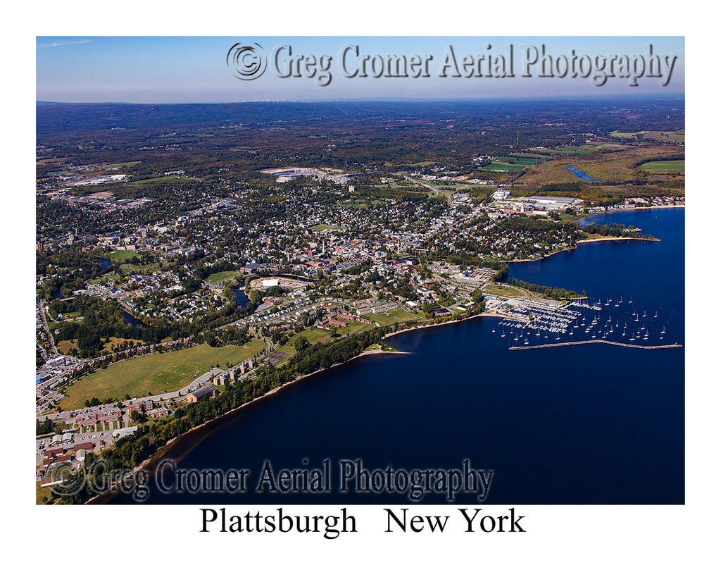 Aerial Photo of Plattsburgh, New York