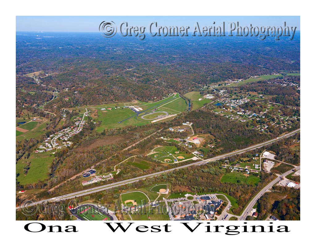 Aerial Photo of Ona, West Virginia