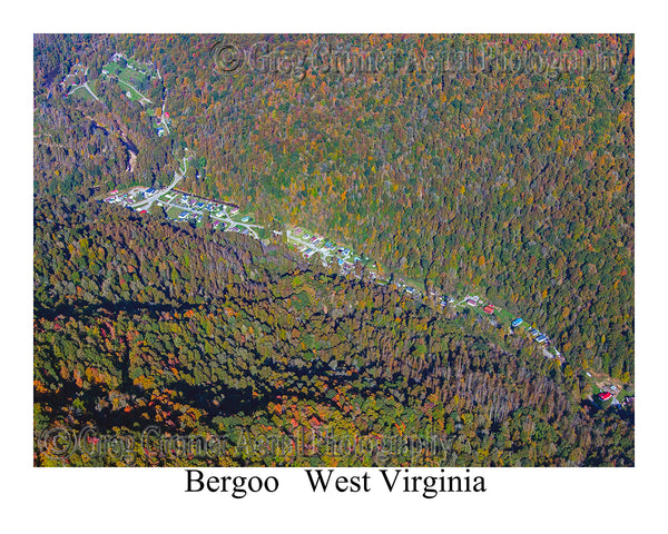 Aerial Photo of Bergoo, West Virginia