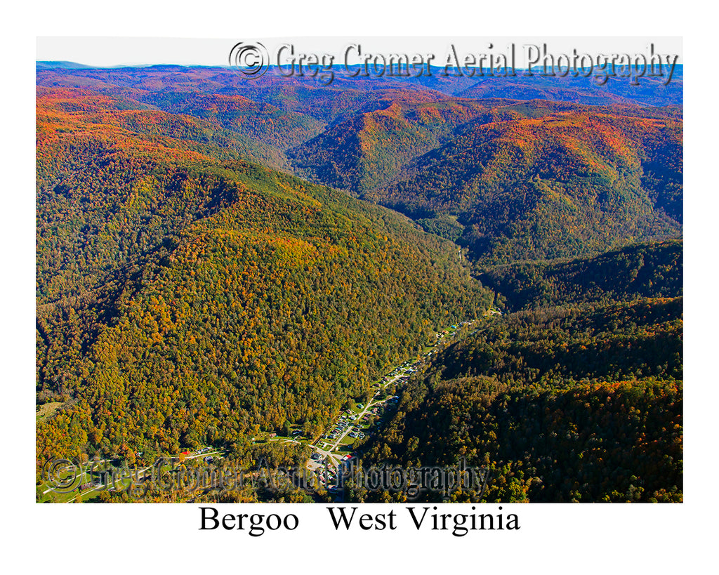 Aerial Photo of Bergoo, West Virginia