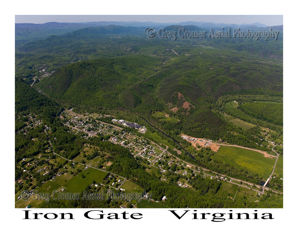 Aerial Photo of Iron Gate, Virginia