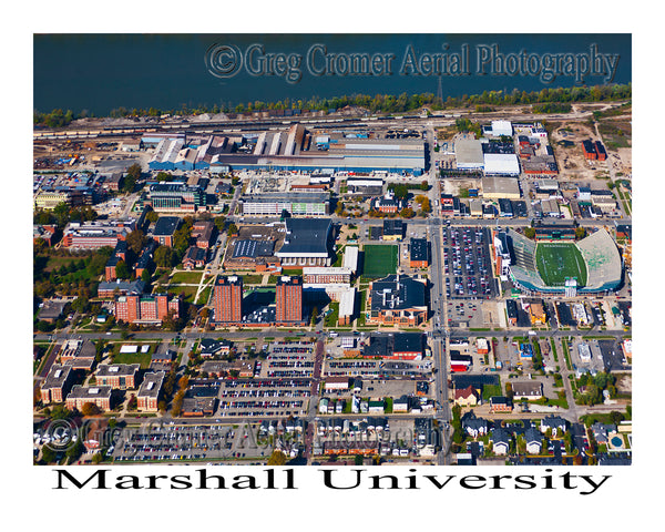 Aerial Photo of Marshall University, West Virginia