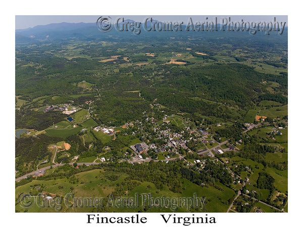 Aerial Photo of Fincastle, Virginia