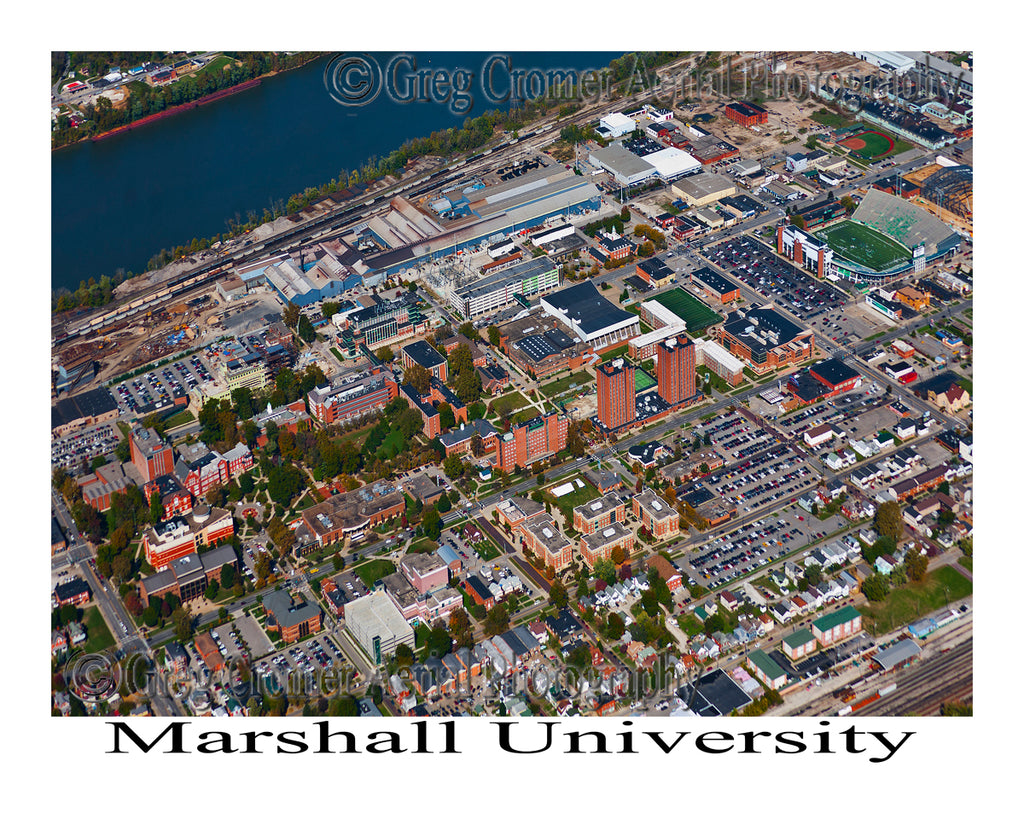 Aerial Photo of Marshall University, West Virginia