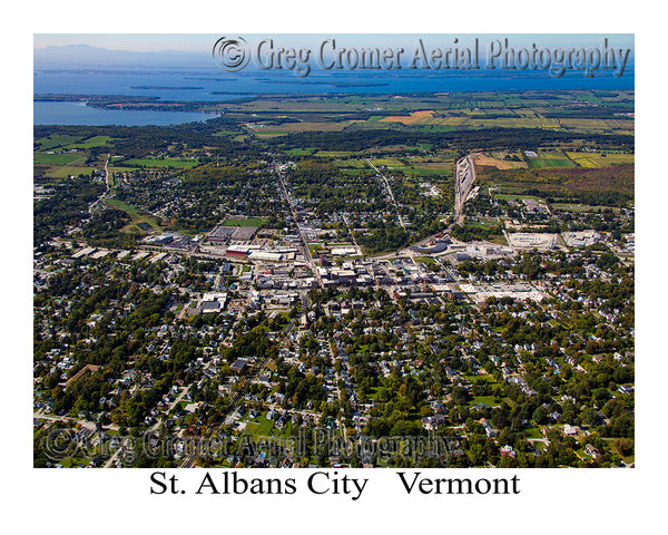 Aerial Photo of St. Albans City, Vermont
