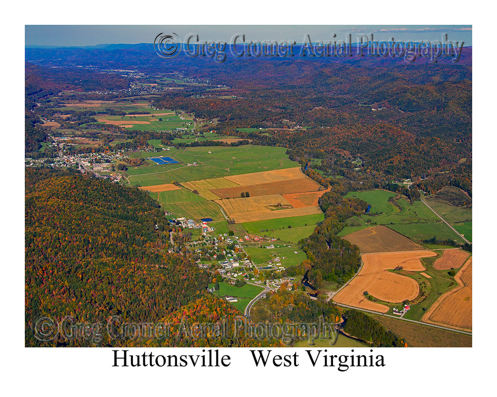 Aerial Photo of Huttonsville, West Virginia