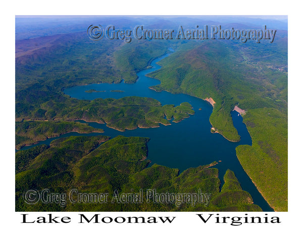 Aerial Photo of Lake Moomaw, Virginia