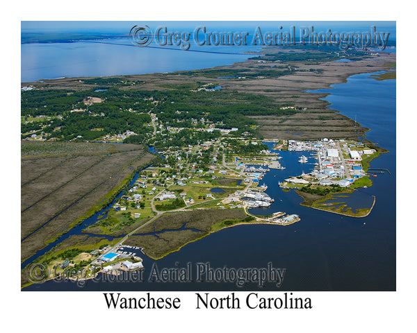 Aerial Photo of Wanchese, North Carolina