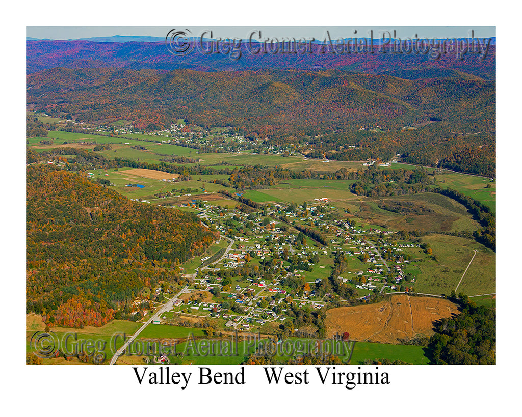 Aerial Photo of Valley Bend, West Virginia
