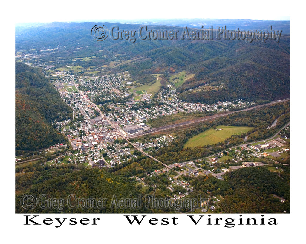 Aerial Photo of Keyser, West Virginia