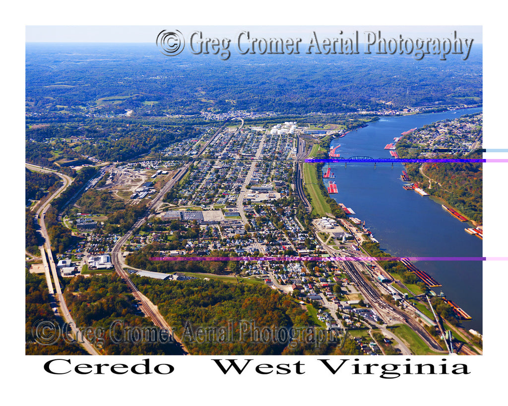 Aerial Photo of Ceredo, West Virginia