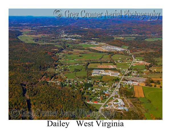 Aerial Photo of Dailey, West Virginia
