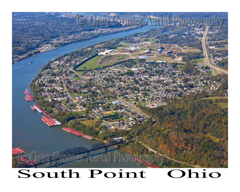 Aerial Photo Of South Point Ohio America From The Sky Aerial Photo Of South Point Ohio America From The Sky