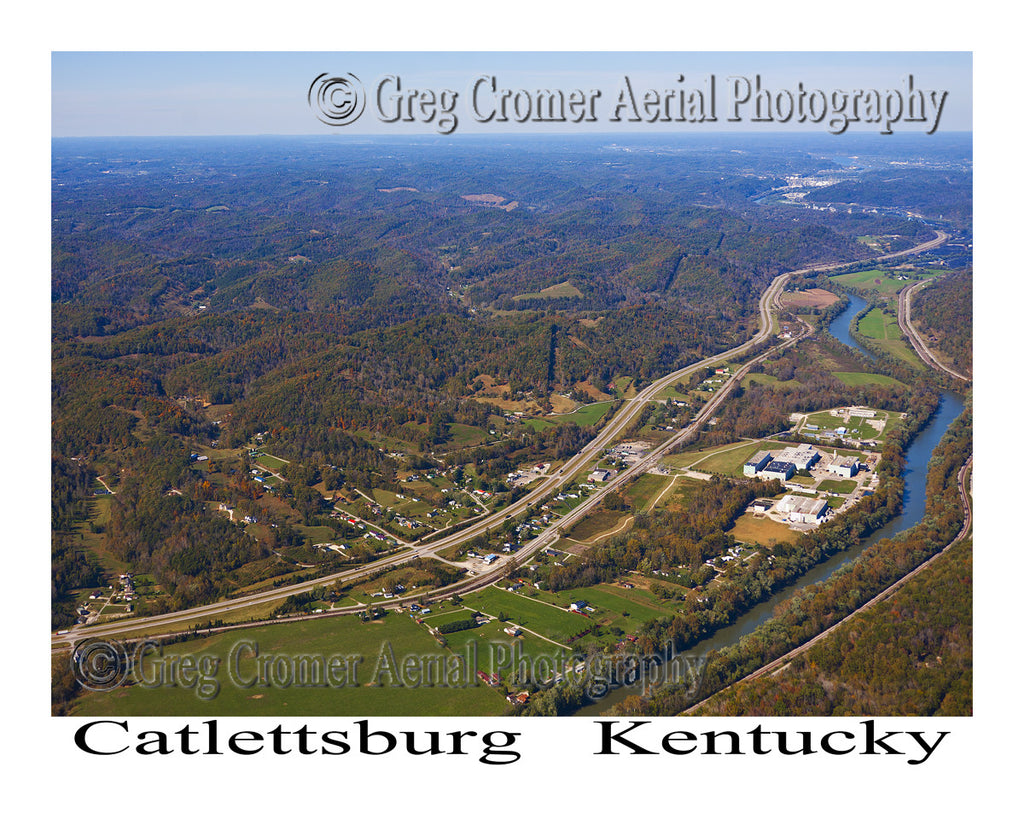 Aerial Photo of Catlettsburg, Kentucky