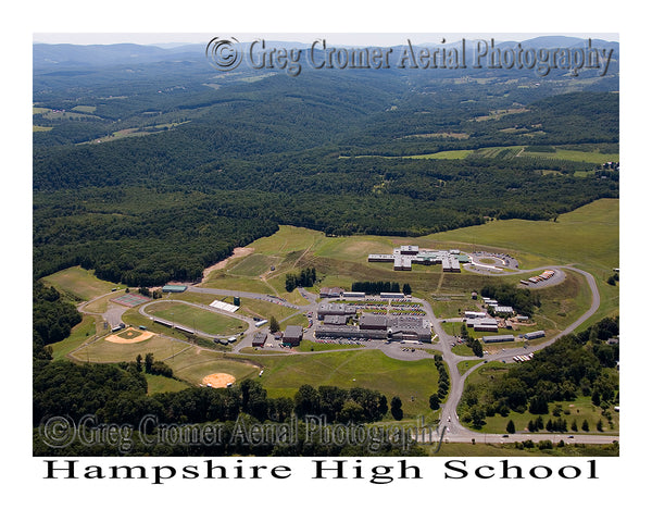 Aerial Photo of Hampshire High School, Romney, West Virginia