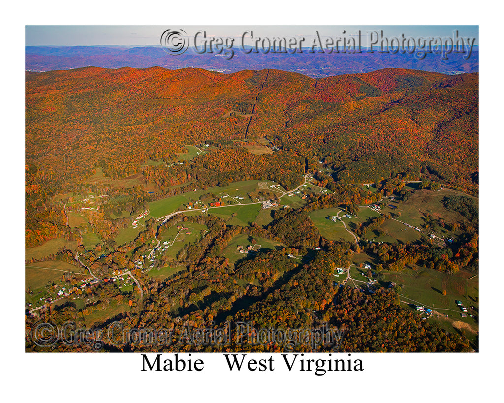 Aerial Photo of Mabie, West Virginia