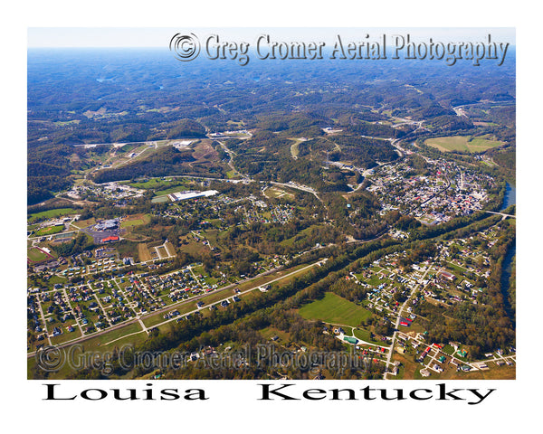 Aerial Photo of Louisa, Kentucky
