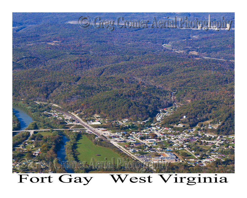 Aerial Photo of Fort Gay, West Virginia