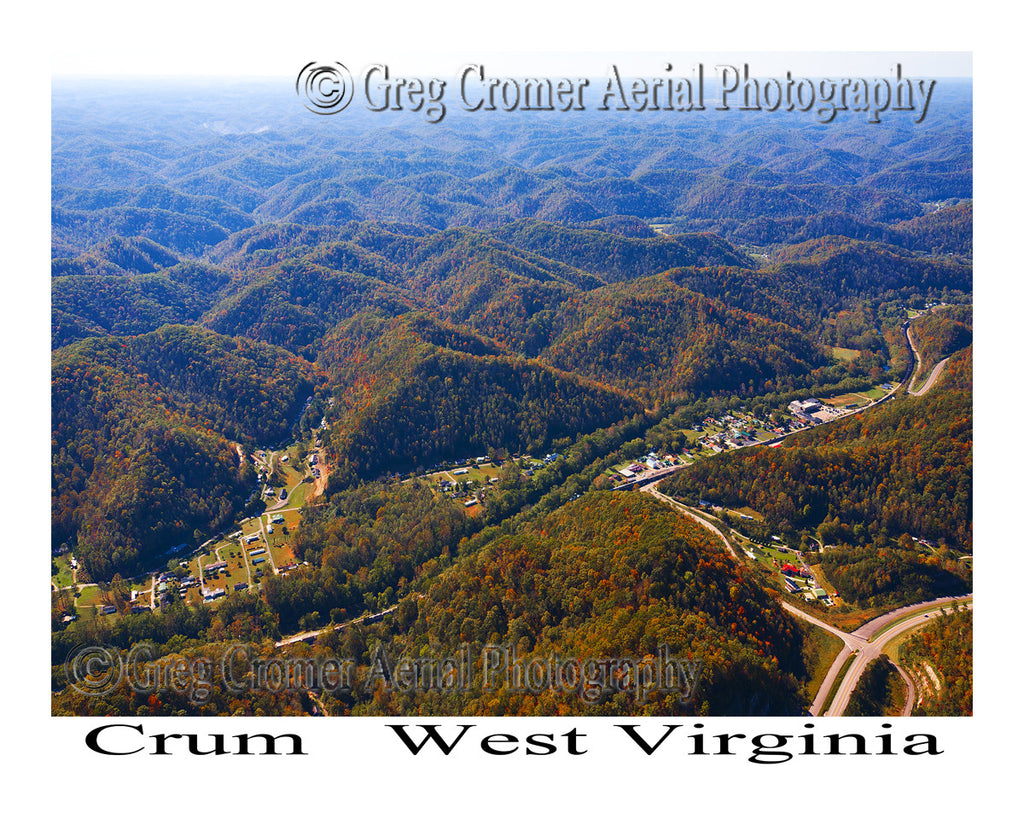 Aerial Photo of Crum, West Virginia