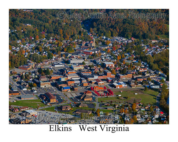 Aerial Photo of Elkins, West Virginia