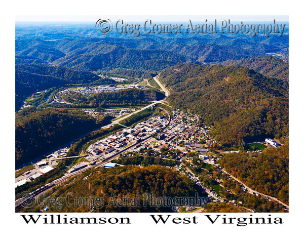 Aerial Photo of Williamson, West Virginia