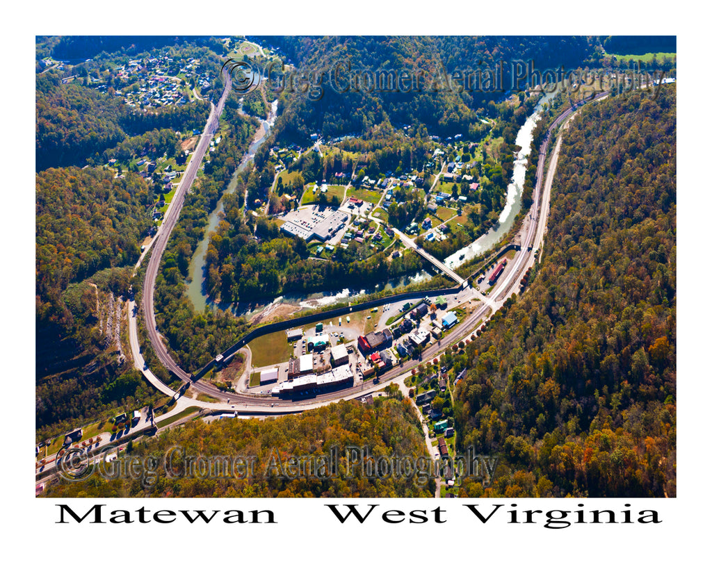 Aerial Photo of Matewan, West Virginia