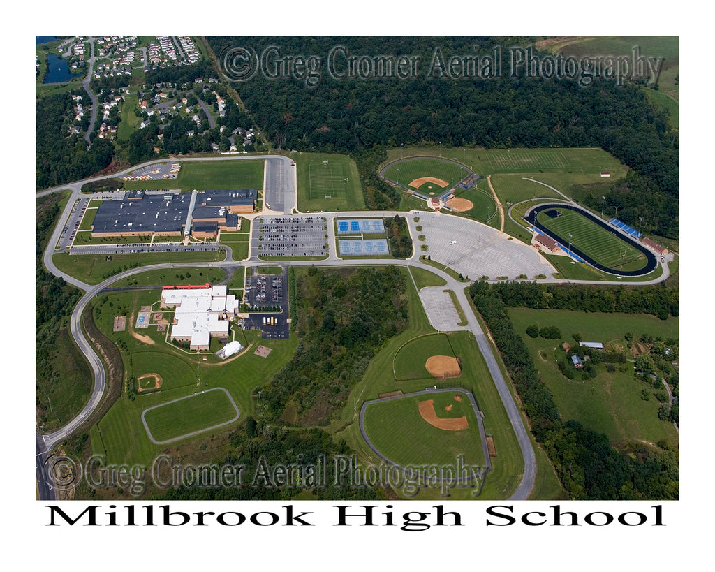 Aerial Photo of Millbrook High School - Winchester, Virginia